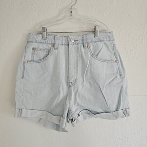 NWT H&M Divided Mom Shorts Light Wash Size 6
